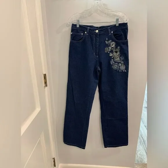 Vintage Design History Iceberg Scooby Blue Jeans with Embroidery - Picture 15 of 16